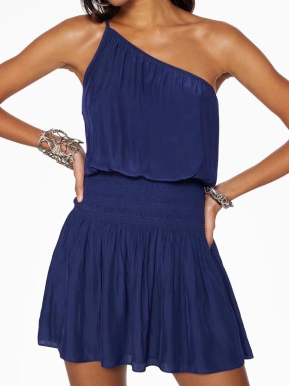 Ramy Brook Leah One Shoulder Mini Dress